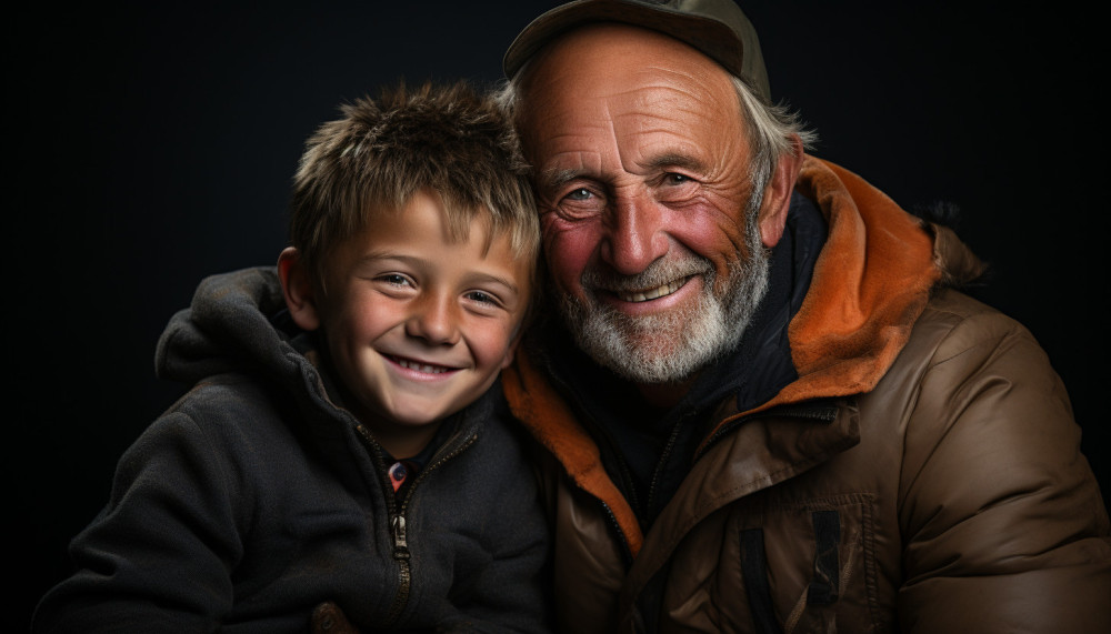 Un grand père unique, un présent spécial…